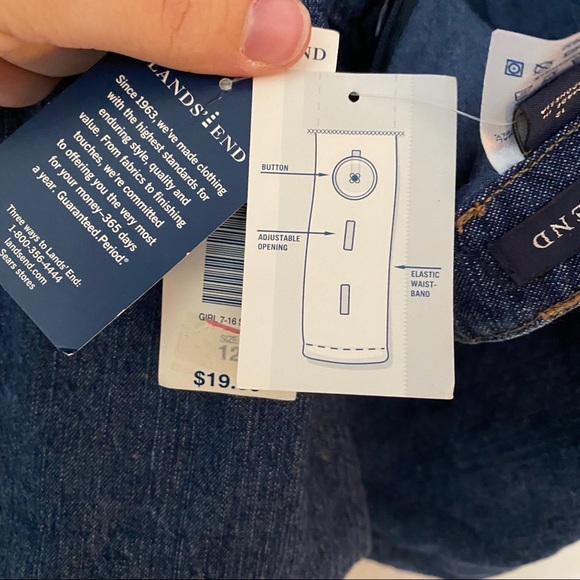LAND’S END Girls Jeans Skort - Size 12 NWT - Picture 8 of 9